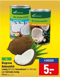 Famila Nord Ost Biogreno Kokosmilch Angebot