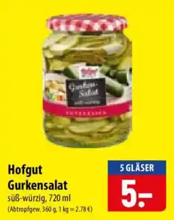 Famila Nord Ost Hofgut Gurkensalat Angebot