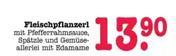 Scheck-in-Center Fleischpflanzerl mit Pfefferrahmsauce, Spätzle und Gemüseallerlei mit Edamame Angebot