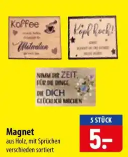 Famila Nord Ost Magnet aus Holz, mit Sprüchen Angebot
