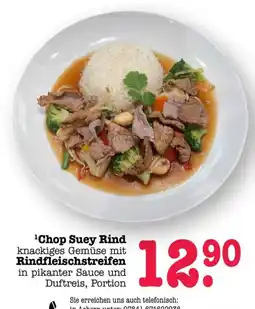 Scheck-in-Center Chop Suey Rind Angebot