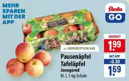 Famila Nord Ost Pausenäpfel Tafeläpfel Jonagored Angebot