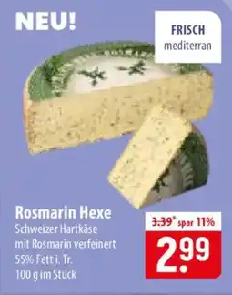 Famila Nord Ost Rosmarin Hexe Schweizer Hartkäse Angebot