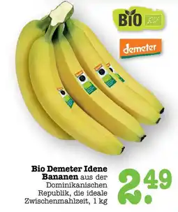 Scheck-in-Center Bio Demeter Idene Bananen Angebot