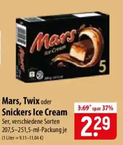 Famila Nord Ost Mars, Twix oder Snickers Ice Cream Angebot