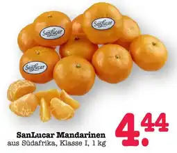 Scheck-in-Center SanLucar Mandarinen Angebot