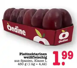 Scheck-in-Center Ondine Plattnektarinen weißfleischig Angebot
