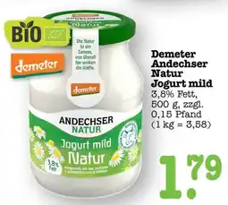 Scheck-in-Center Demeter Andechser Natur Jogurt mild Angebot