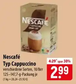 Famila Nord Ost Nescafé Typ Cappuccino Angebot