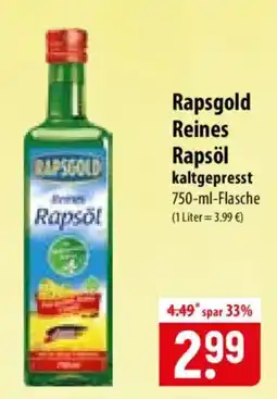 Famila Nord Ost Rapsgold Reines Rapsöl Angebot