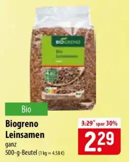 Famila Nord Ost Biogreno Leinsamen Angebot