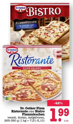 Scheck-in-Center Dr. Oetker Pizza Ristorante oder Bistro Flammkuchen Angebot