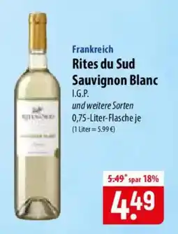 Famila Nord Ost Rites du Sud Sauvignon Blanc Angebot