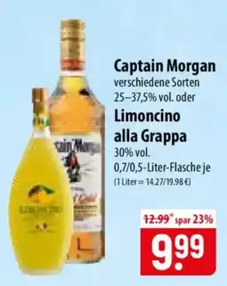 Famila Nord Ost Captain Morgan Limoncino alla Grappa Angebot