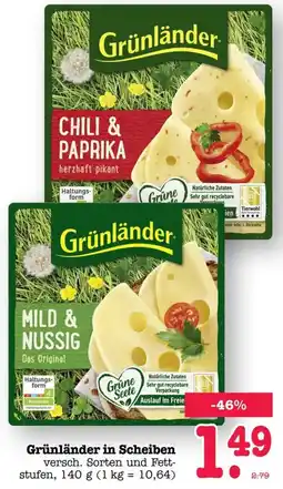 Scheck-in-Center Grünländer in Scheiben Angebot