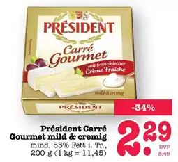 Scheck-in-Center Präsident Carré Gourmet Angebot
