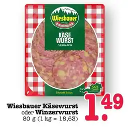 Scheck-in-Center Wiesbauer Käsewurst Angebot