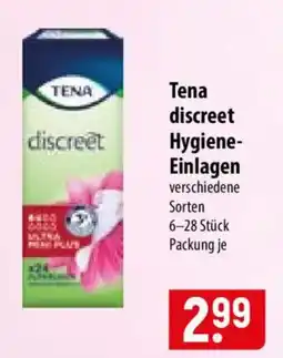 Famila Nord Ost Tena discreet Hygiene-Einlagen Angebot