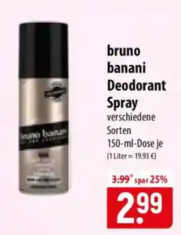 Famila Nord Ost bruno banani Deodorant Spray Angebot