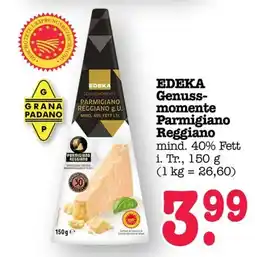 Scheck-in-Center EDEKA Genussmomente Parmigiano Reggiano Angebot