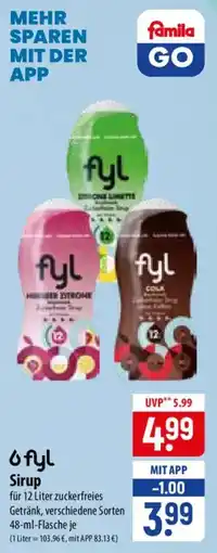 Famila Nord Ost fyl Sirup Angebot