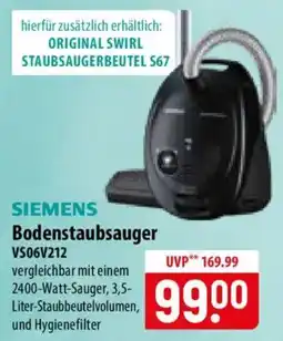 Famila Nord Ost SIEMENS Bodenstaubsauger VS06V212 Angebot
