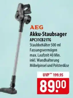 Famila Nord Ost AEG Akku-Staubsauger Angebot