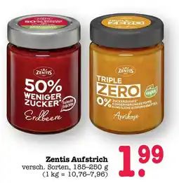 Scheck-in-Center Zentis Aufstrich Angebot