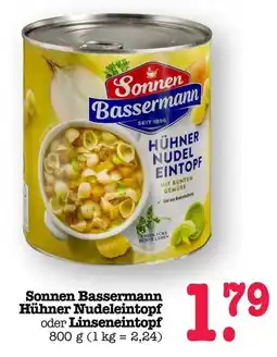 Scheck-in-Center Sonnen Bassermann Hühner Nudelintopf Angebot
