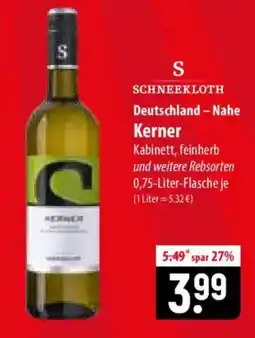 Famila Nord Ost SCHNEEKLOTH Kerner Angebot