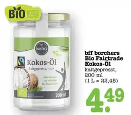 Scheck-in-Center bff borchers Bio Fairtrade Kokos-Öl Angebot