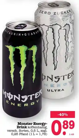 Scheck-in-Center Monster Energy-Drink Angebot