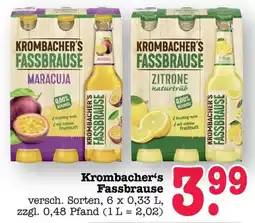 Scheck-in-Center Krombacher's Fassbrause Angebot