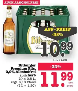 Scheck-in-Center Bitburger Premium Pils, 0,0% Alkoholfrei Angebot