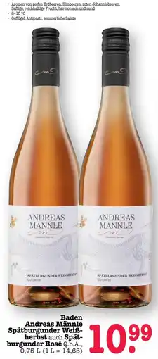 Scheck-in-Center Baden Andreas Männle Spätburgunder Weißherbst Angebot