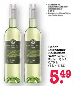 Scheck-in-Center Baden Durbacher Kollektion Wein Angebot