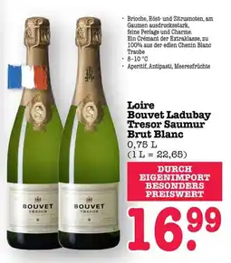 Scheck-in-Center Bouvet Ladubay Tresor Saumur Brut Blanc Angebot