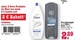 Scheck-in-Center Dove Duschgel auch Men + Care Angebot