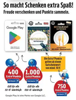 Scheck-in-Center Google Play Angebot