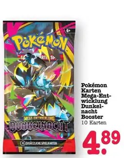 Scheck-in-Center Pokémon Karten Mega-Entwicklung Dunkel Nacht Booster Angebot