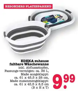 Scheck-in-Center EDEKA zuhause faltbare Wäschewanne Angebot