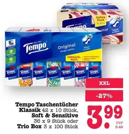 Scheck-in-Center Tempo Taschentücher Klassik Angebot