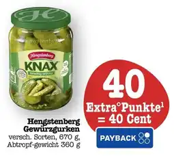 Scheck-in-Center Hengstenberg Gewürzgurken Angebot