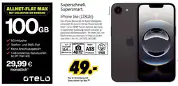 MEDIMAX iPhone 16e (128GB) + ALLNET-FLAT MAX MIT UNLIMITED ON DEMAND 100GB Angebot