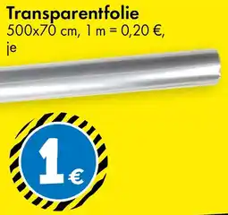 TEDi Transparentfolie Angebot