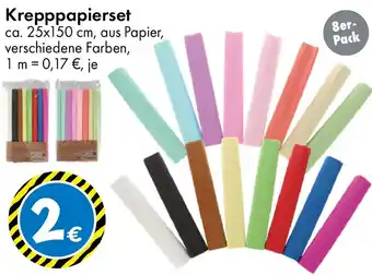 TEDi Krepppapierset Angebot