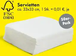 TEDi Servietten Angebot