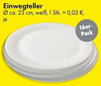 TEDi Einwegteller Angebot