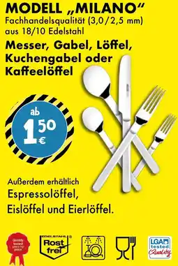 TEDi Messer, Gabel, Löffel, Kuchengabel oder Kaffeelöffel Angebot