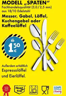 TEDi Messer, Gabel, Löffel, Kuchengabel oder Kaffeelöffel Angebot